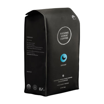Kicking Horse Coffee, Swiss Water Process, Whole Bean, 2.2 Pound - Certified Organic, Fairtrade, Kosher Dark Roast Coffee, 35.2