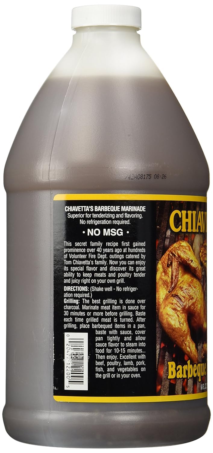 Chiavetta's BBQ Chicken Marinade, 64oz (2 Pack) - Perfect for Grilling, Flavorful Marinade for Chicken and More