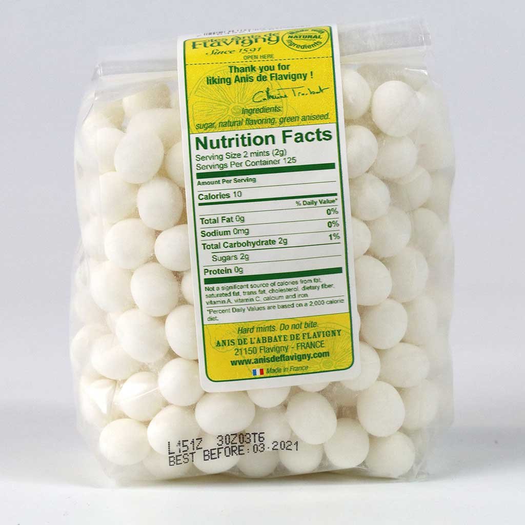 Les Anis de Flavigny Anise Drops, All Natural, 8.8 Oz Bag