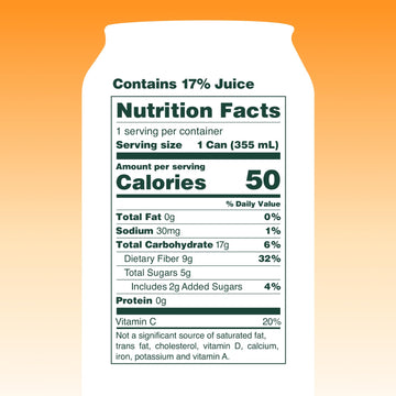 OLIPOP Prebiotic Soda Pop Orange Cream A New Kind of Soda Packed with Prebiotics Fiber and Botanicals Gluten Free Vegan GMO Free 12oz (12-Cans)