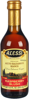 Alessi Raspberry White Balsamic Vinegar, 8.5 Ounce, Pack of 3