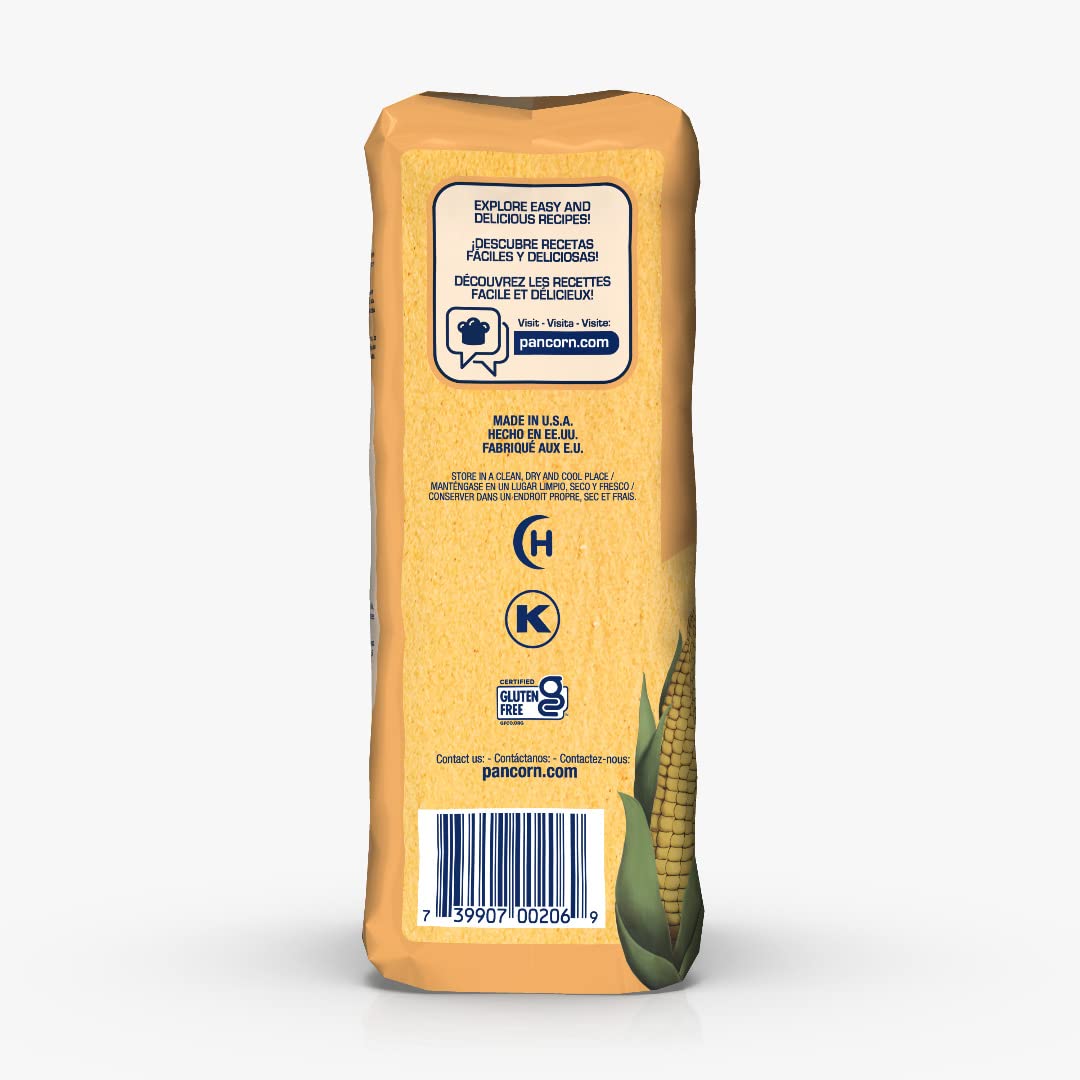 P.A.N. Yellow Corn Meal - Pre-Cooked Gluten Free And Kosher Flour For Arepas (2.2 Lb / Pack Of 10)