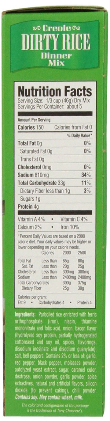 Tony Chachere'S Dirty Rice Mix, 8-Ounce (Pack Of 12)