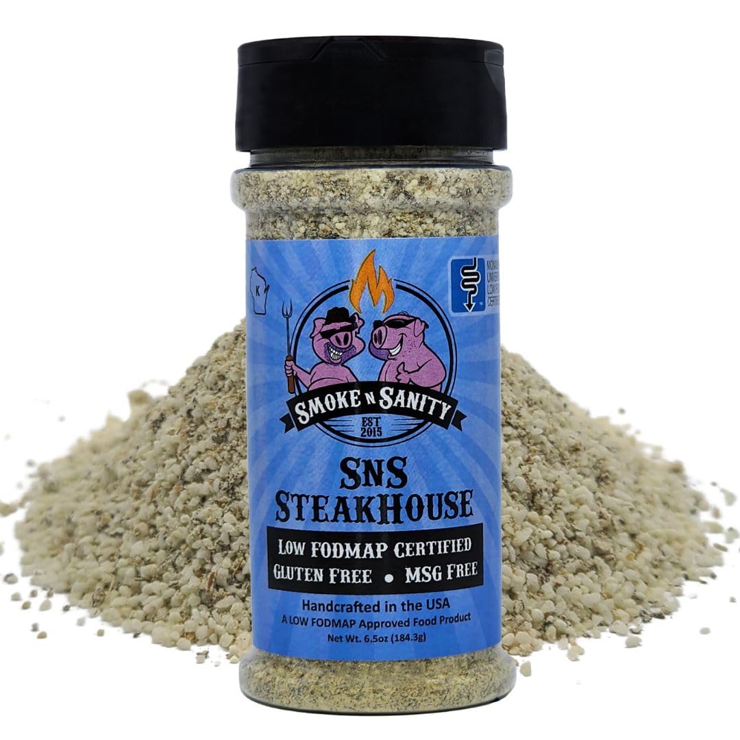 Smoke n Sanity SnS SteakHouse | Sensitive Stomach Approved | Full Flavor | Monash Certified Low FODMAP | Gluten Free | Certified