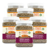 Pride Of India - PACK of 6 - Indian Whole Brown Crimson Masur Lentils - Protein & Fiber Rich Masoor Whole, 1.5 Pound Jar