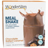 WonderSlim Meal Replacement Shake, Chocolate Salted Caramel, 100 Calories, 15g Protein, 7 Count Box