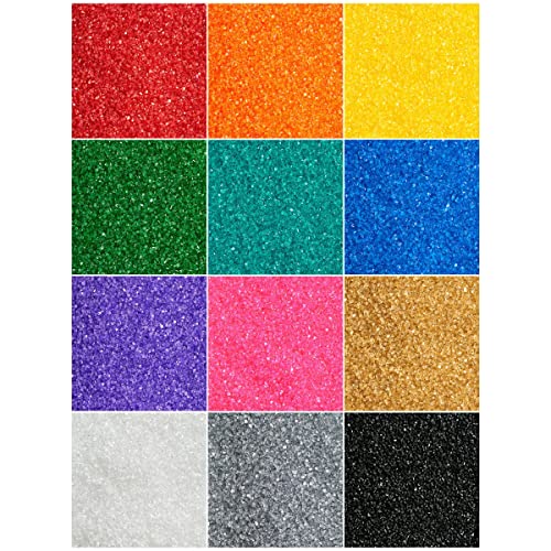 Decopac Sanding Sugar, Dark Blue Edible Sugar Sprinkles, Edible Sanding Sugar In Handheld Container, Sugar Sprinkle Mix For Celebration Cakes, Cupcakes, Cookies, 33Oz - Dark Blue