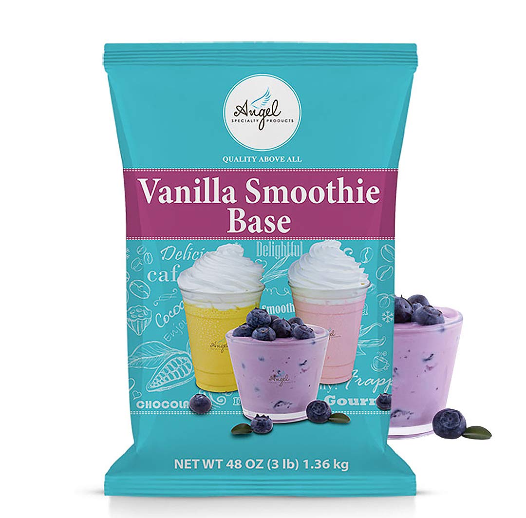 ANGEL SPECIALTY PRODUCTS Vanilla Smoothie Base, 48 Ounce (3LB), White