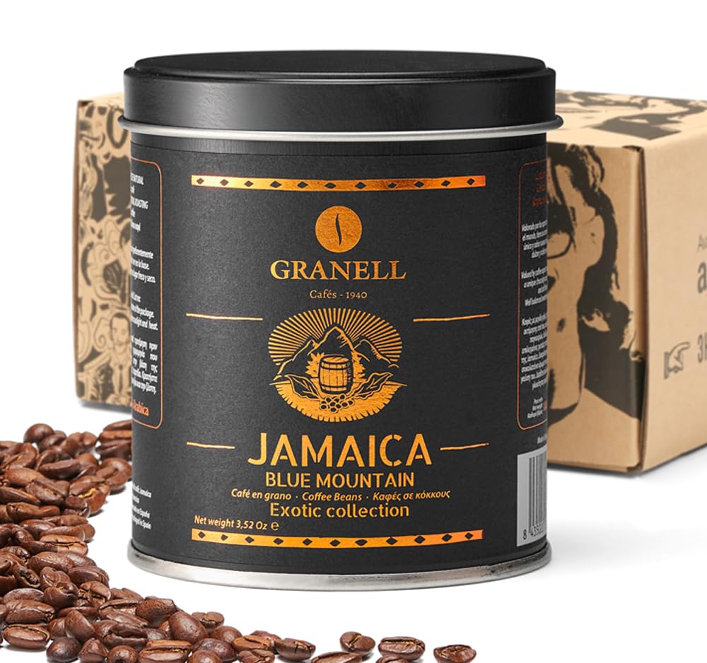 Blue Mountain Coffee From Jamaica By Caf  S Granell: Fresh Jamaican Blue Mountain Coffee Beans, Low Acid Whole Bean Coffee Mediu
