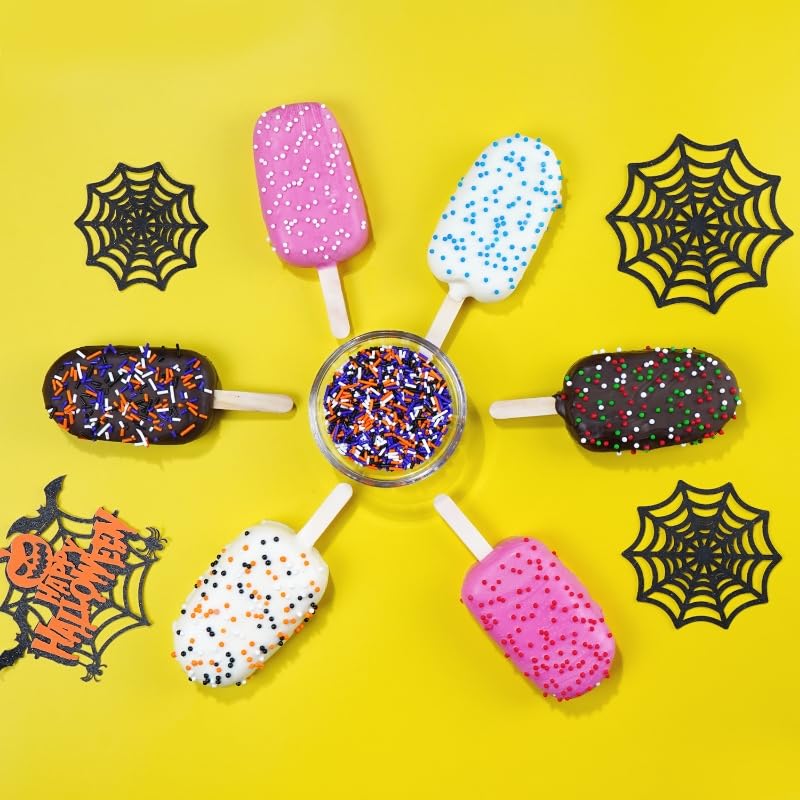 Halloween Jimmies Sprinkles, Food Grade, Cake Decorations, Cupcake Toppers, 700G, Halloween Sprinkles For Cake Decorating