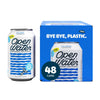 Open Water Still 12oz Cans (4 Cases, 48 Cans) - Sustainable Aluminum Canned Still Water With Electrolytes - 7.0 pH Balanced BPA-