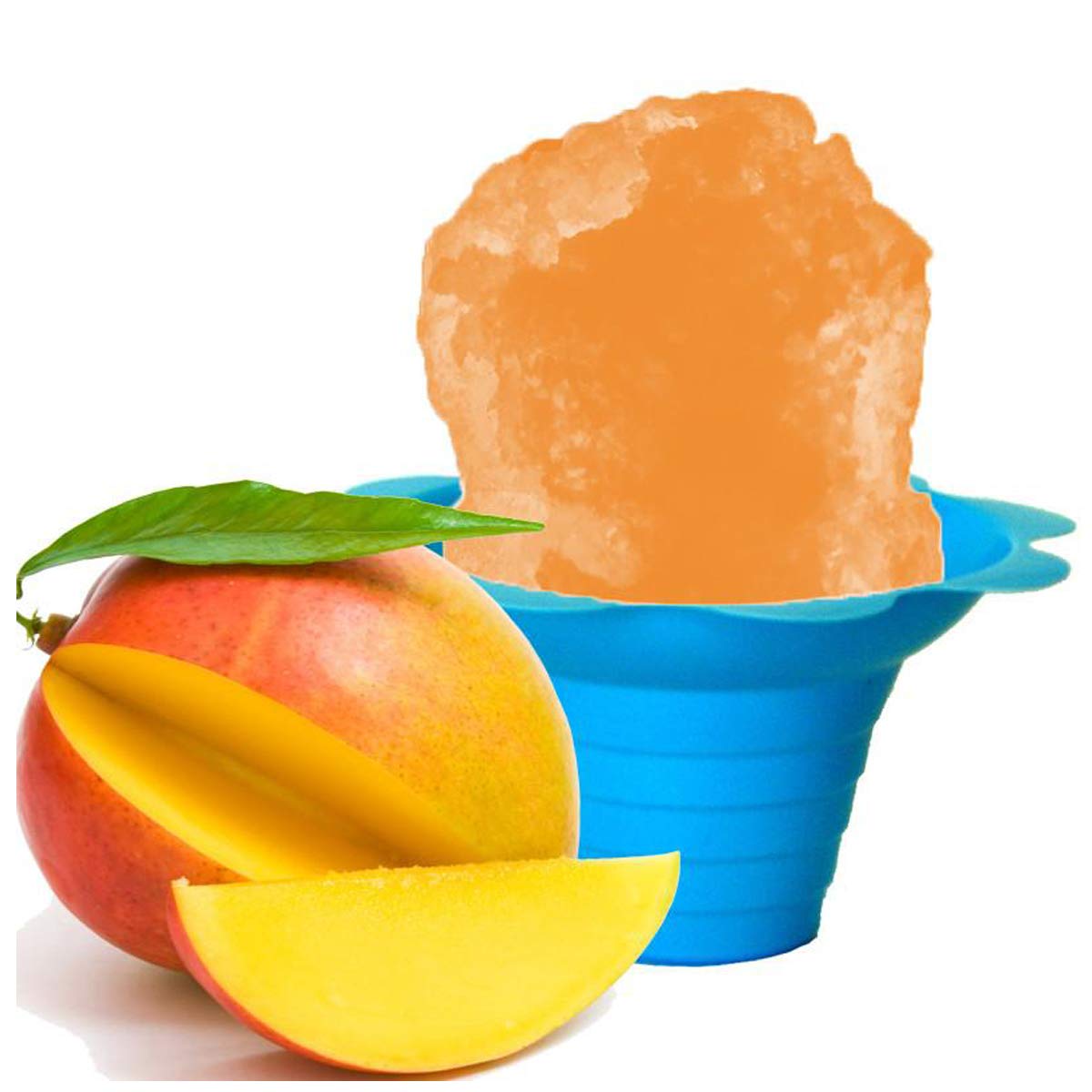 Hypothermias Shaved Ice & Snow Cone Syrup - Quart (32 Fl. Oz) - Mango - Made With Non-Gmo 100% Pure Cane Sugar, No Corn Syrup -