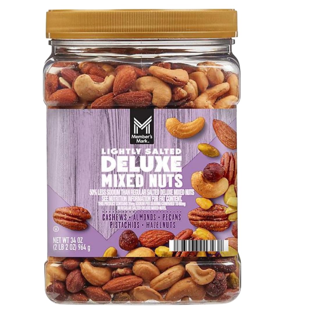 Generic Deluxe Mixed Nuts, Lightly Salted, 34 oz, 1 Pack