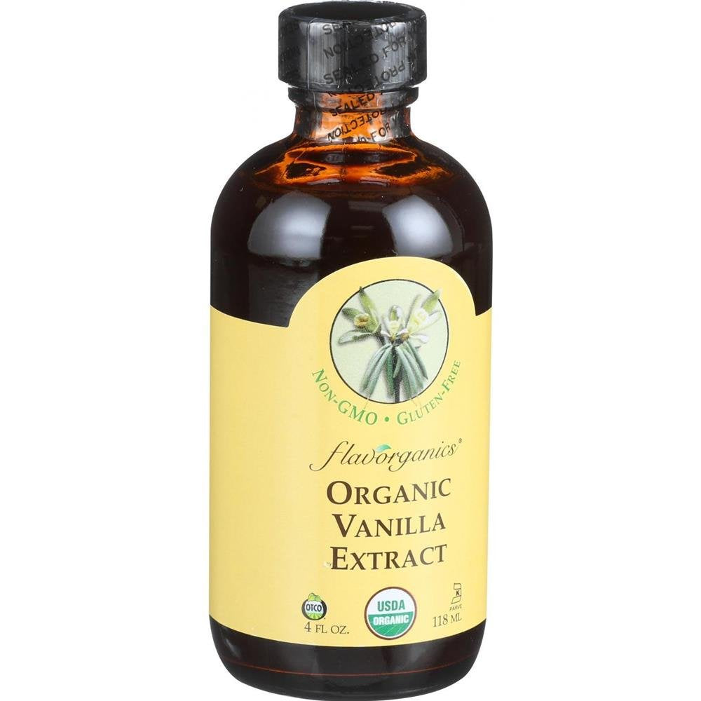 Flavorganics Organic Vanilla Extract, 4 Ounce
