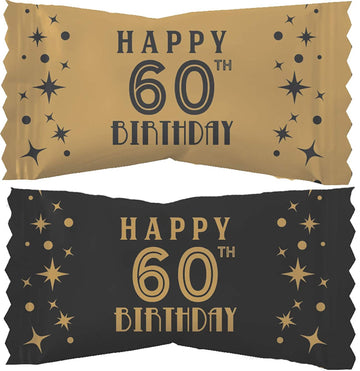 60Th Birthday Buttermints, Mint Candies, After Dinner Mints, Butter Mint Candy, Fat-Free, Kosher Certified, Individually Wrapped (110 Pieces)