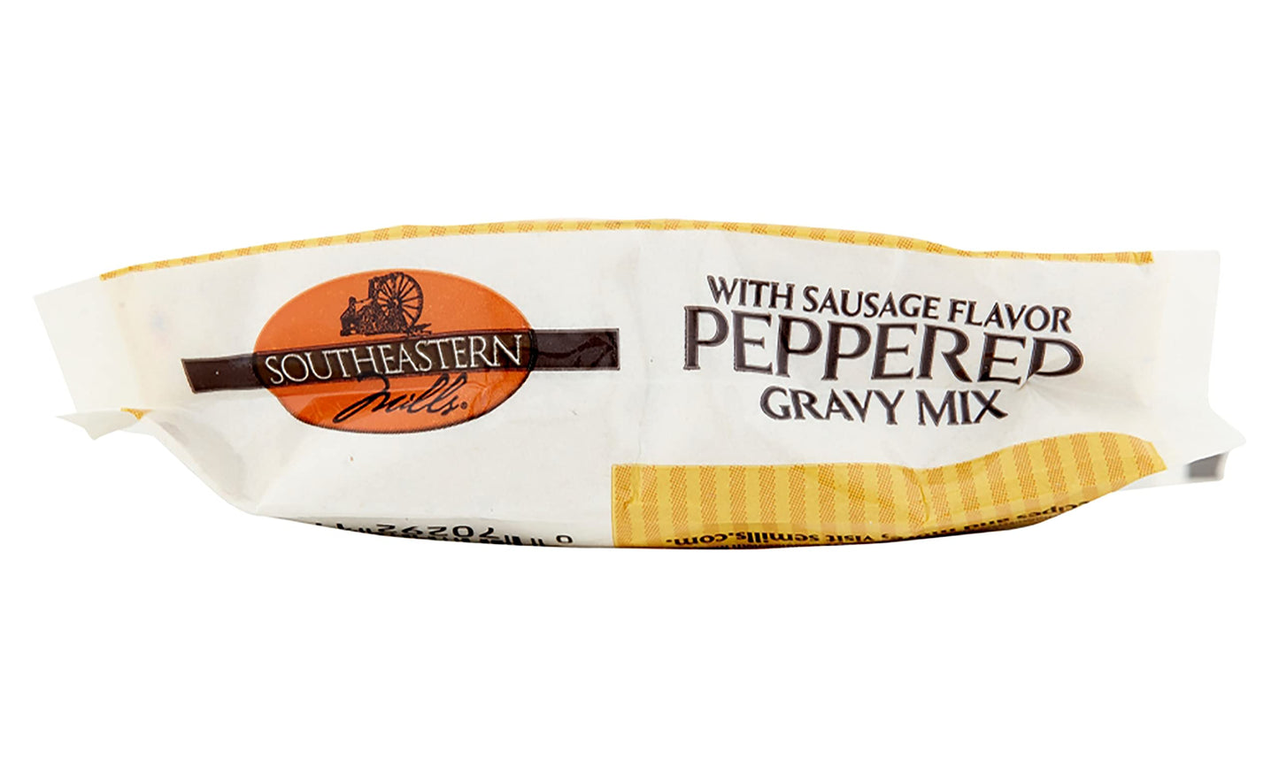 Southeastern Mills Old Fashioned Peppered Gravy Mix, With Sausage Flavor 2.75-Ounce (Pack Of 24)