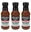 Heath Riles Bbq Sauces, Tangy Vinegar Bbq Sauce, Pit Master Barbecue Sauce For Meat, Marinades, Dressings, 3 Bottles,16 Oz.