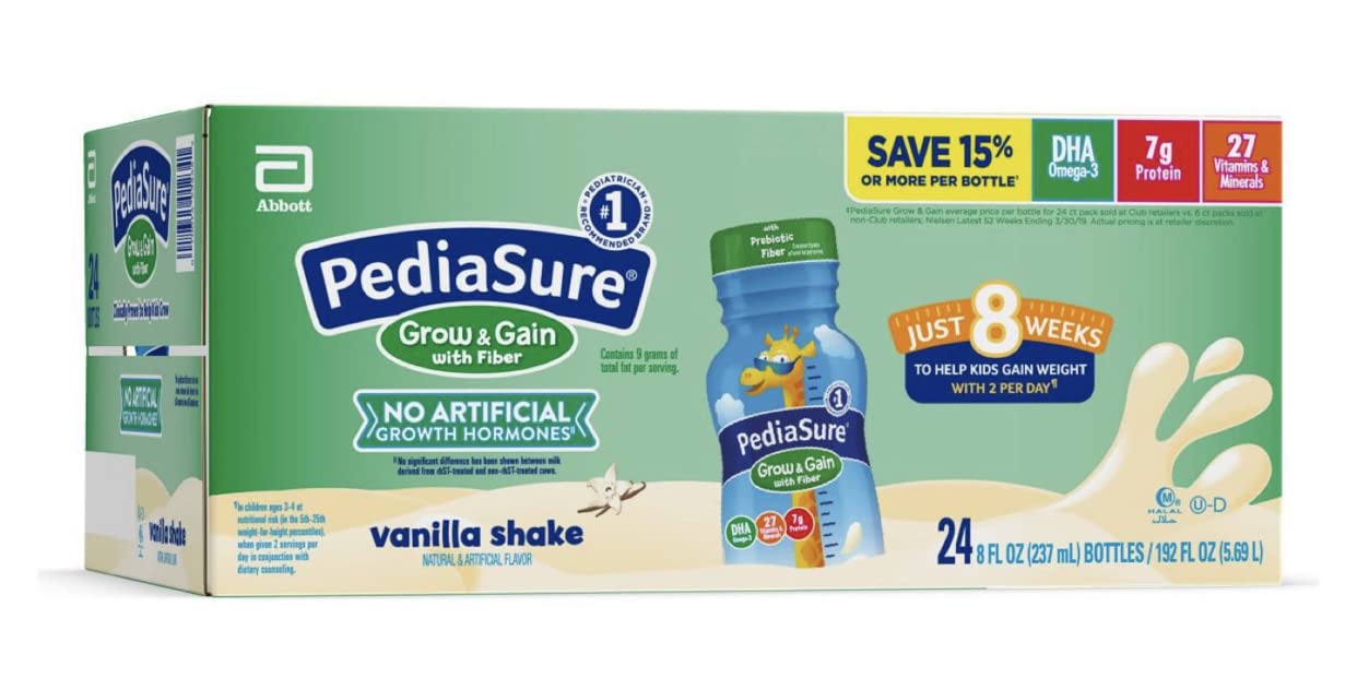 Pediasure 1.5 Cal Complete Balanced Nutrition, Vanilla with Fiber - 8 Ounce, 1 case of 24