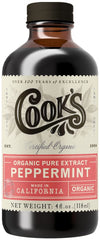 Cook'S, Organic Peppermint Extract, Premium Peppermint Oil, Crafted In The Usa, 4 Oz