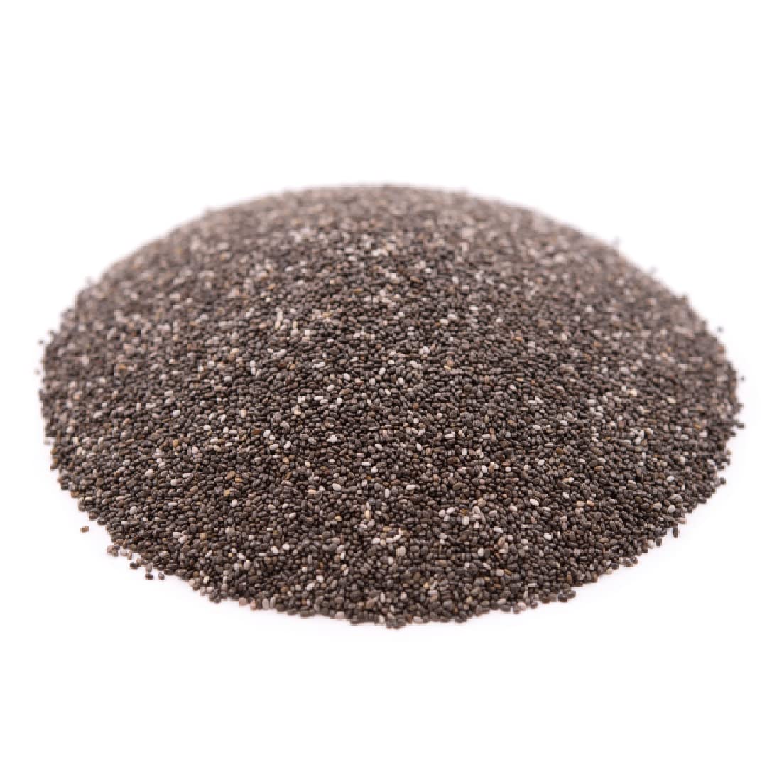 Gerbs Raw Black Chia Seeds 2 lbs. | Small-Batch Packed in Resealable Bag, No Additives | Mildly Nutty Flavor, Ideal for Yogurt,