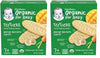 Gerber Snacks For Baby Teethers, Organic Gentle Teething Wafers, Mango Banana Carrot, 1.7 Ounce, 12 Count Box (Pack Of 2)