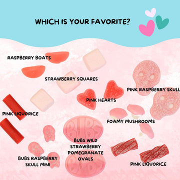 Pink Candy, 1 Lb, Original Swedish Candy Straight From Sweden, Bubs Swedish Candy, Gummy Candy, Bubs Candy, Sweet And Sour Candy