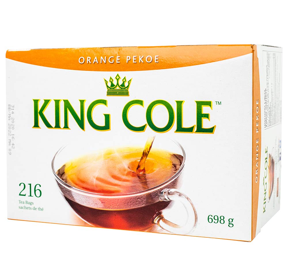 King Cole Orange Pekoe Tea Bags (216 Count), Premium Quality Orange Pekoe Tea Loose Leaf Tea Bags - 216 Orange Pekoe Tea Box