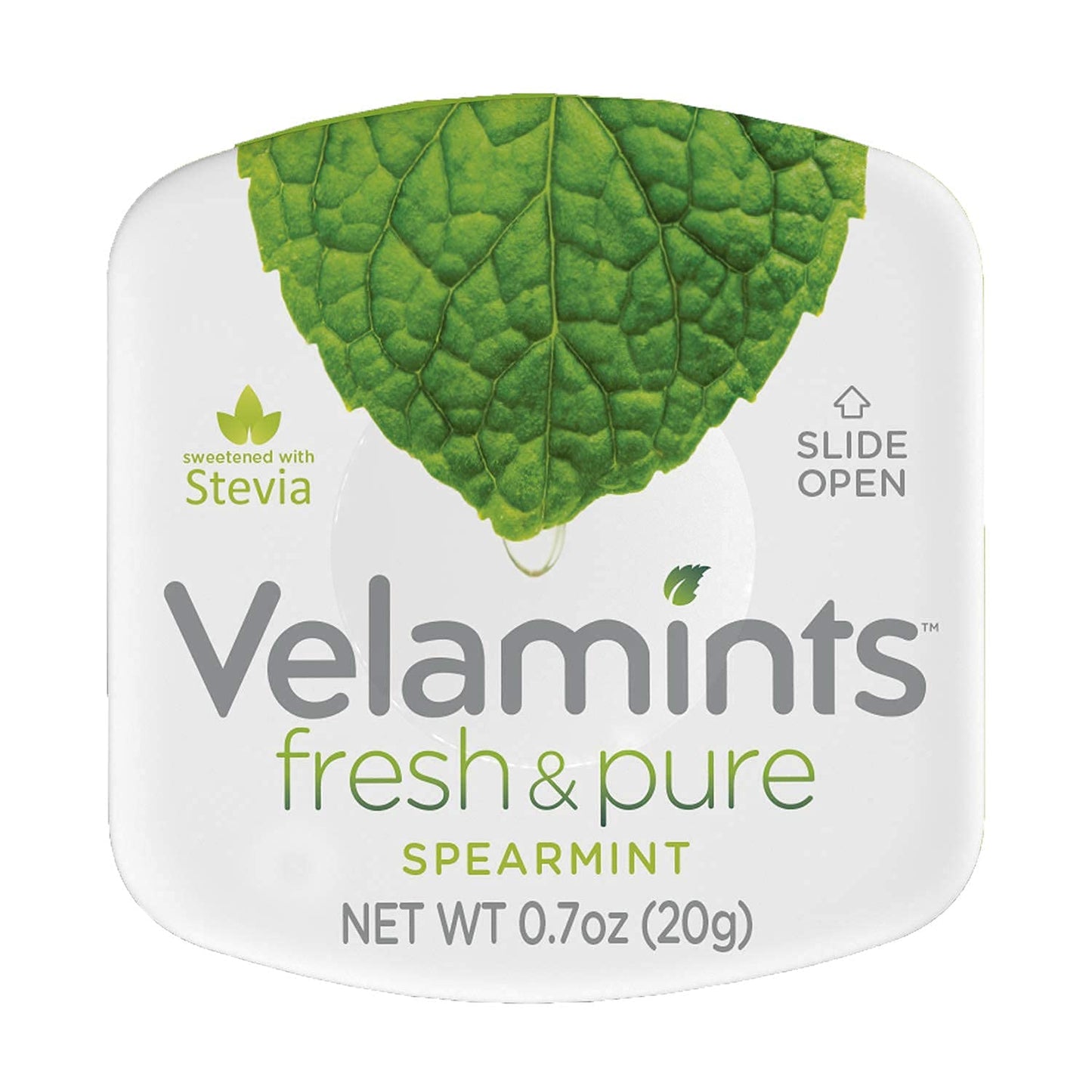 Velamints Sugar Free Mints - Fresh Spearmint, Aspartame-Free, 20g (Pack of 6 Tins)