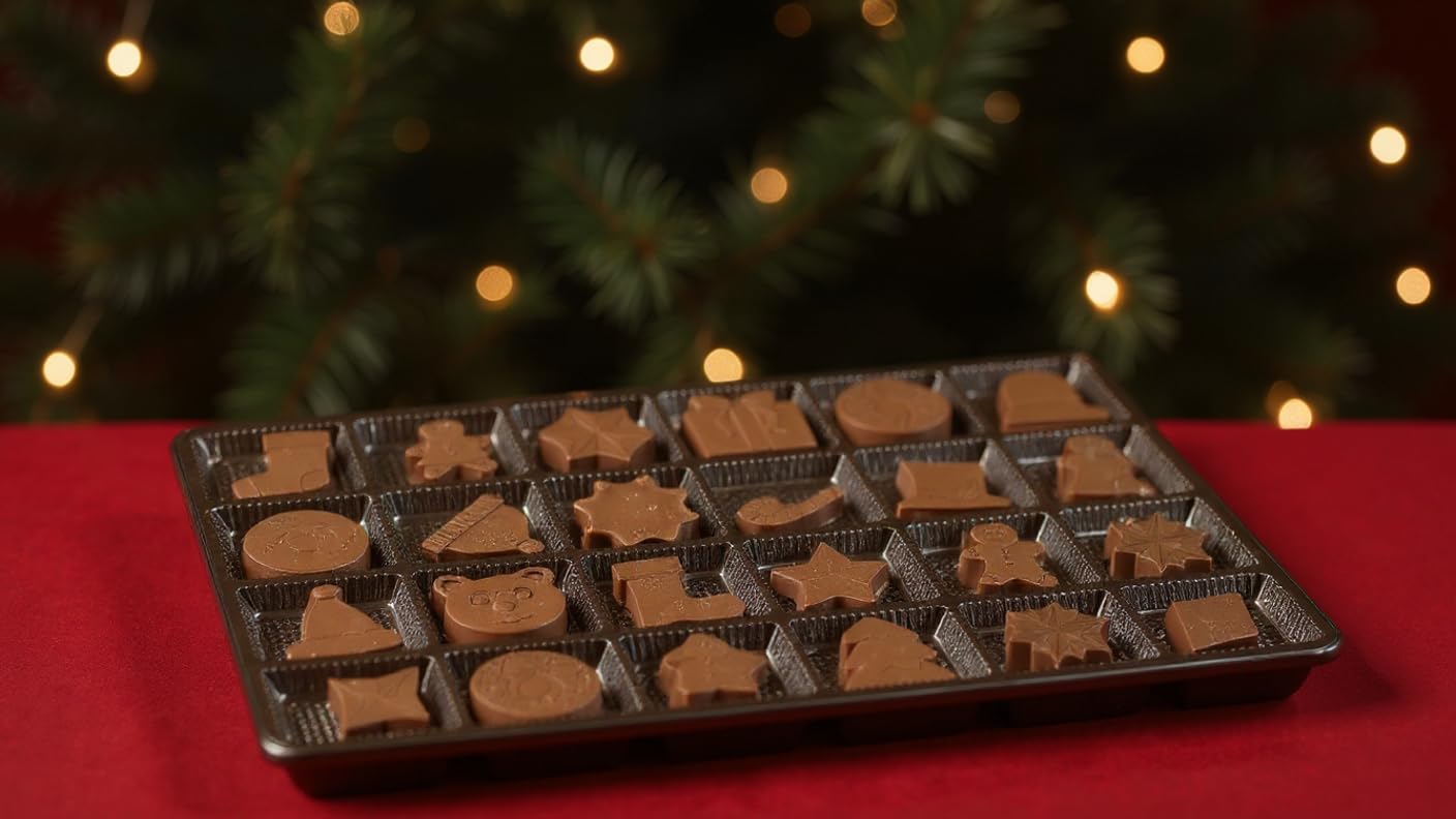 Chocolate Advent Calendar- Allergy Friendly And Vegan - Dairy Free, Nut Free, Peanut Free, Soy Free, Gluten Free