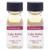 LorAnn Cake Batter SS Flavor, 1 dram bottle (.0125 fl oz - 3.7ml - 1 teaspoon) -2 Pack