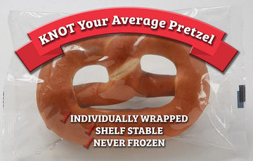 Pretzelhaus Bakery Authentic Bavarian Plain Soft Pretzel | Individually Wrapped Pretzels | Pairs Perfectly With Funacho Cheese,