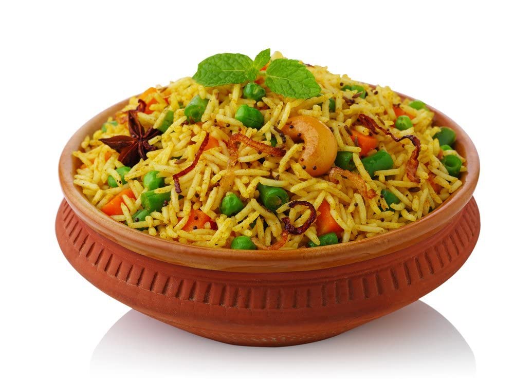 Pride Of India - Extra Long Brown Basmati Rice - Naturally Aged Healthy Grain, 3 Lbs Jar