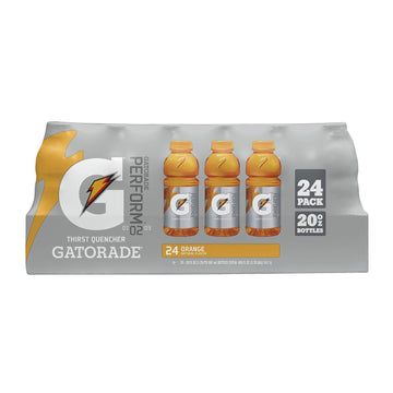 Gatorade Beverage (Pack of 24) 20 Fl Oz, 480 Fluid Ounce, Orange, 480 Fluid Ounce
