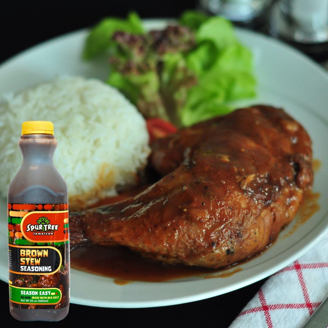 Spur Tree Beef Stew Seasoning - Jamaican Brown Stew Seasoning With All-Natural And Fresh Ingredients - Organic Beef Stew Seasoni