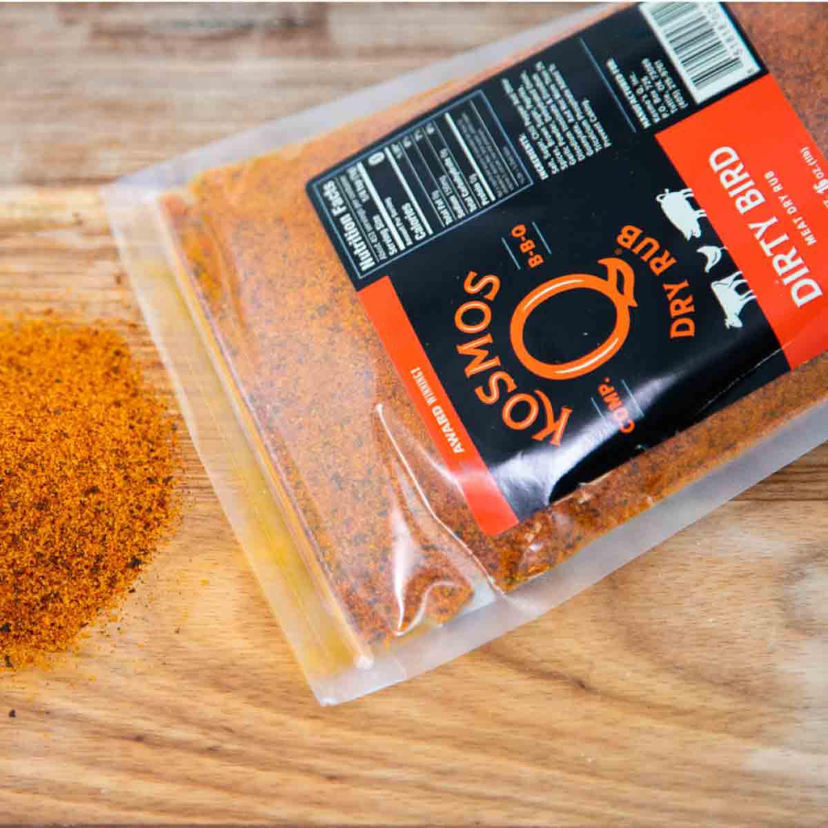 Kosmos Q BBQ Dry Rub, Sweet and Spicy Seasoning, 16 Oz Bag, Ideal for Chicken, Ribs, Pork, Grilling, smoky aroma