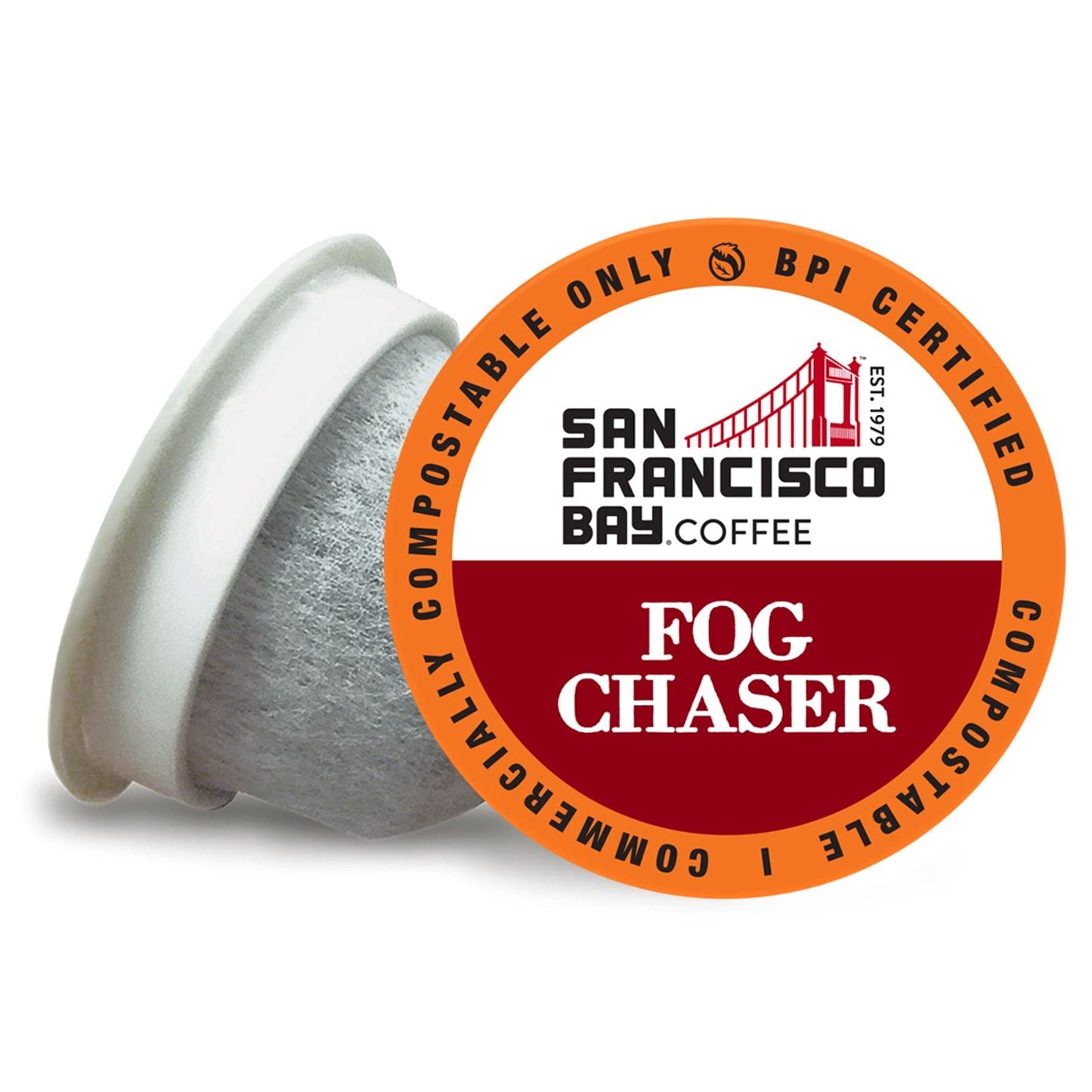 San Francisco Bay Compostable Coffee Pods - Fog Chaser (12 Ct) K Cup Compatible Including Keurig 2.0, Medium Dark Roast