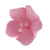 Global Sugar Art Blossom Sugar Cake Flowers With Pearl Stamens, Pink Unwired, 24 Count By Chef Alan Tetreault