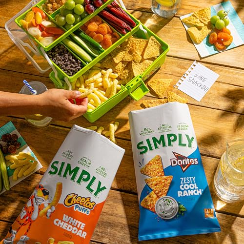Simply Cheetos Puffs, White Cheddar, 12oz Party Size Bag