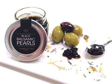Messino Black Balsamic Pearls imported from Greece, 50 ml