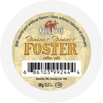 Guy Fieri Flavortown Coffee Pods, Bananas Foster Flavored Coffee, Medium Roast Coffee For Keurig K Cups Machines, Single Serve C