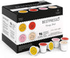 Bestpresso Coffee, Variety Pack Single Serve K-Cup Pods, 96 Count. Includes Breakfast, Colombian, Donut and Italian (Compatible With 2.0 Keurig malt-inspired) 8 Packs Of 12 Cups
