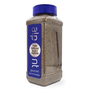 Alpont Gourmet, Pure Ground Black Pepper 21Oz (595G), All Natural, Non-Gmo, Packed To Keep It Fresh, Premium Quality