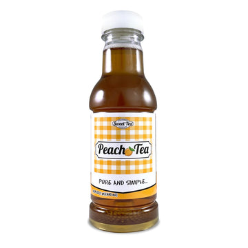 Iced Tea Peach Real Brewed, Pure Cane Sugar, Caffeinated, All Natural No Artificial Flavors Or Colors 16 Oz (12 Pack) By Souther