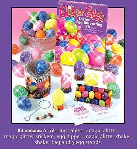 Fun World Easter Unlimited Glitter Egg Decorating Kit - One Size - Blue - Model 1754C