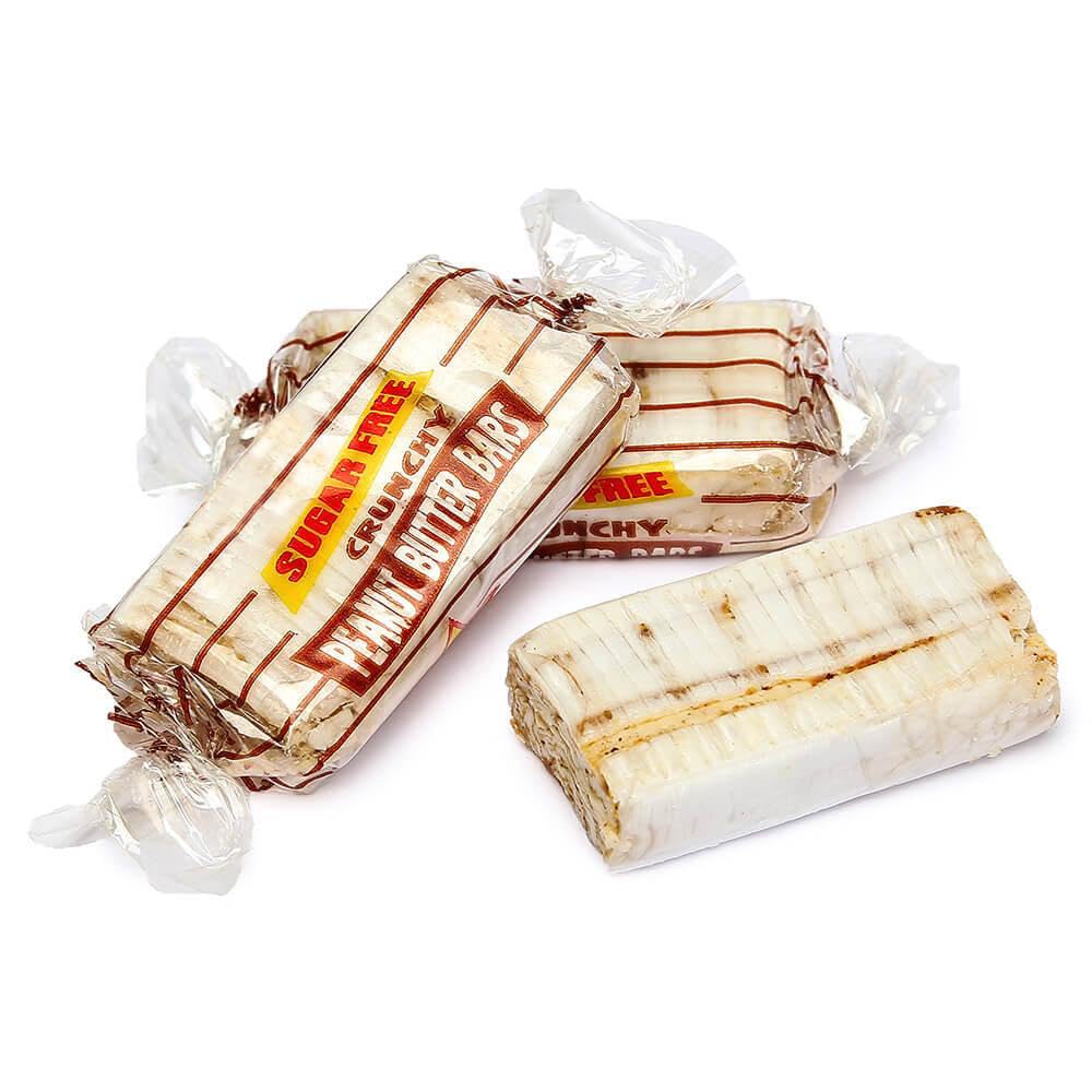 SweetGlob Individually Wrapped Original Crunchy Peanut Butter Candy (Sugar Free Peanut Butter Bar, 2 Pound)