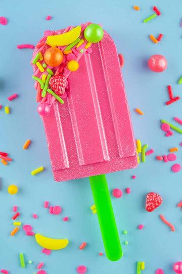 Summer Spring Fruit Sprinkles For Cake Cookie Cupcake Decorating And Baking Cake Decorations Sprinkles Toppings Pink Jimmies, Yellow Banana Nonpareils & Pink Strawberry Confetti Quin Candy Sprinkles