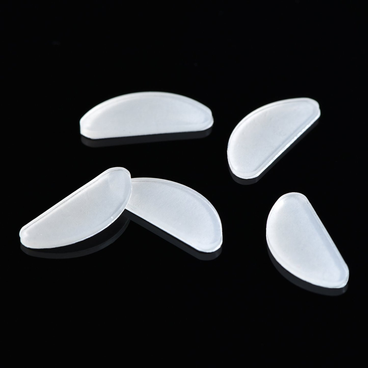 Toodoo 10 Pairs Eyeglasses Nose Pads Glasses Adhesive Silicone Nose Pads Non-Slip Thin Nosepads For Glasses Eyeglasses Sunglasses (Transparent, 1 Mm)