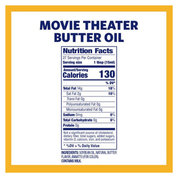 Kernel Season s Movie Theater Popcorn Oil, Butter, 13.75 Ounce, 2 Count