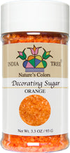 Natures Colors, Orange Sugar Pure Sugar Sprinkles for Baking and Decorating, Small 3.3 Oz Jar (Pack of 1)