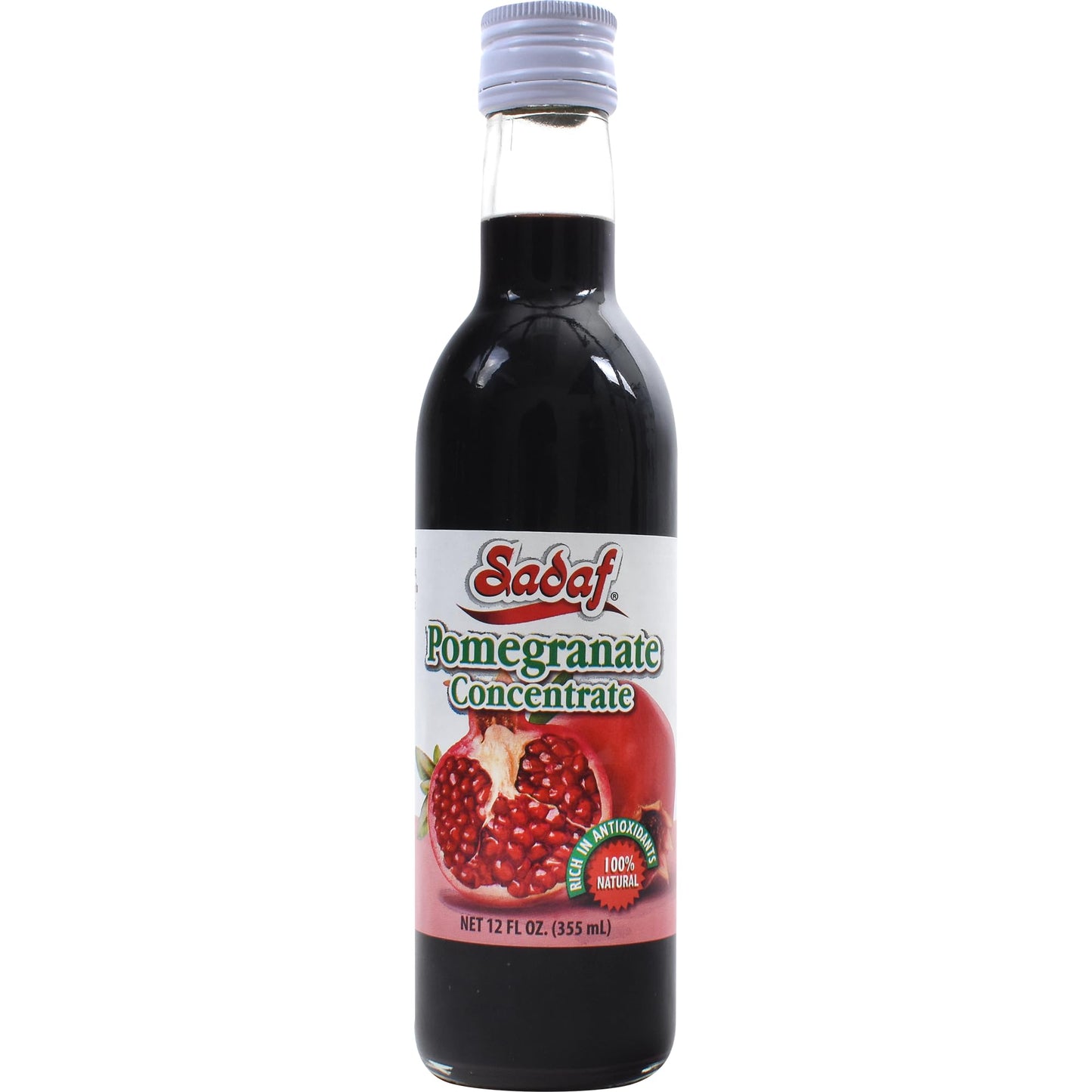 Sadaf Pomegranate Concentrate - 100% Pure Pomegranate Concentrate for Cooking & Food Flavoring - Pomegranate Molasses - Dark Red